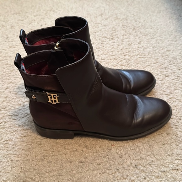 Tommy Hilfiger Irsela Boots Size 10 Color Brown Gold - Picture 3 of 11